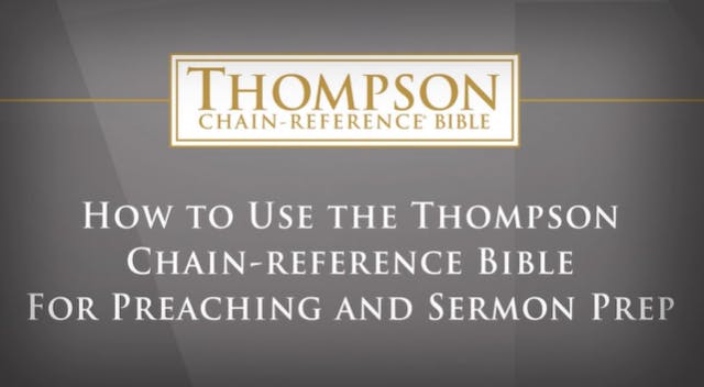 Thompson Chain-Reference Bible - How ...