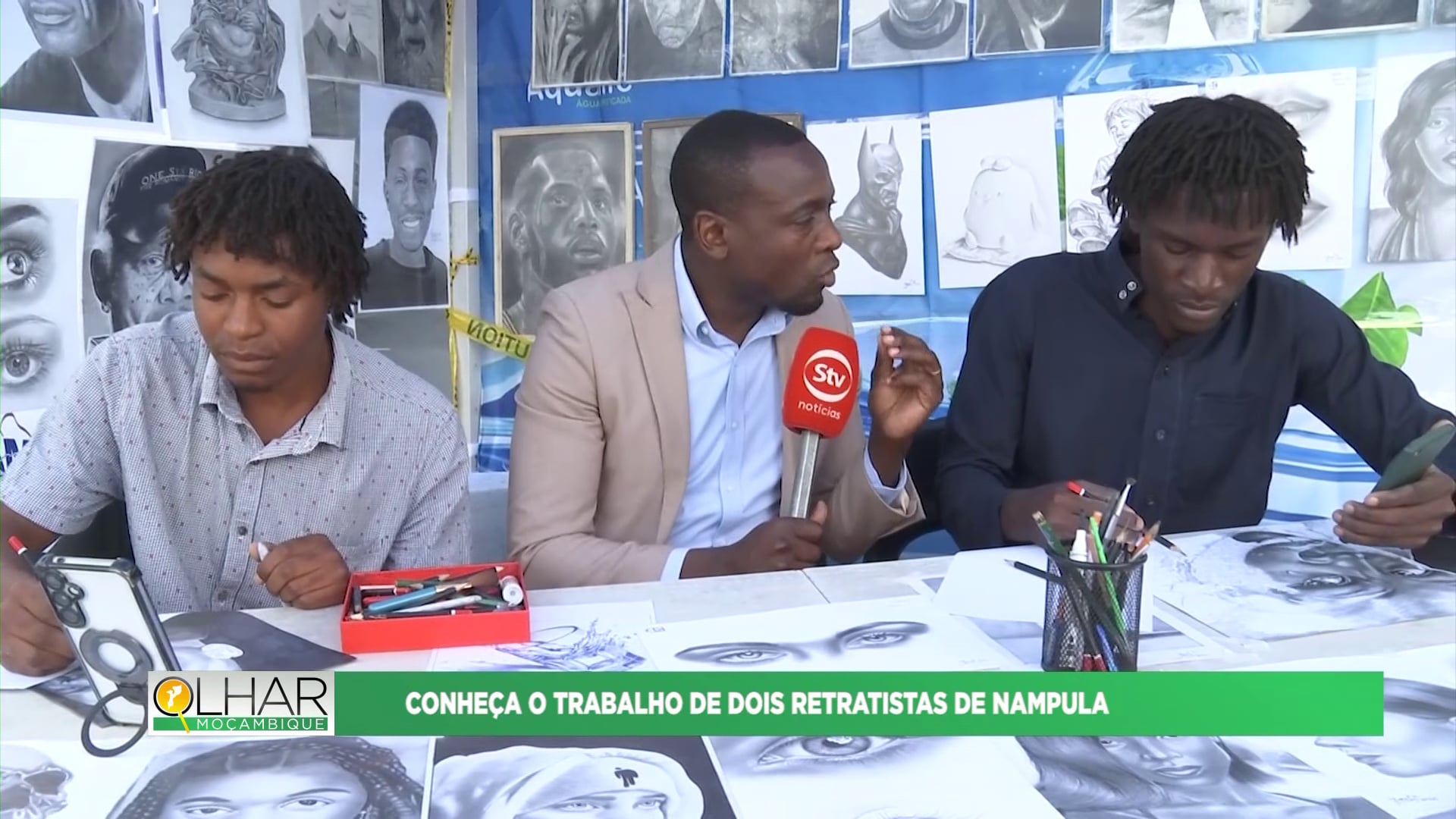 Conheça o trabalho de dois retratistas de Nampula