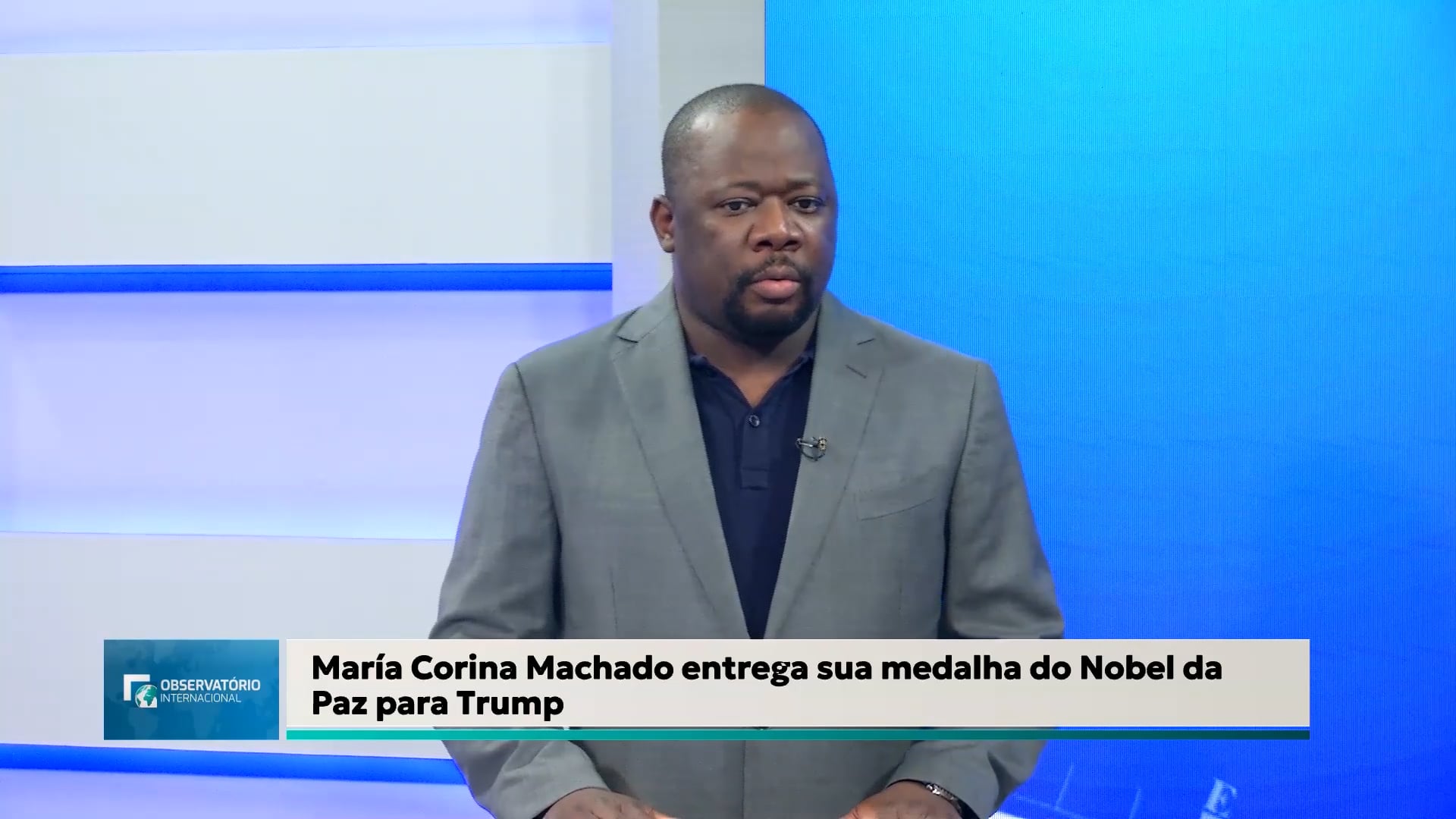 María Corina Machado entrega sua medalha do Nobel da paz para Trump