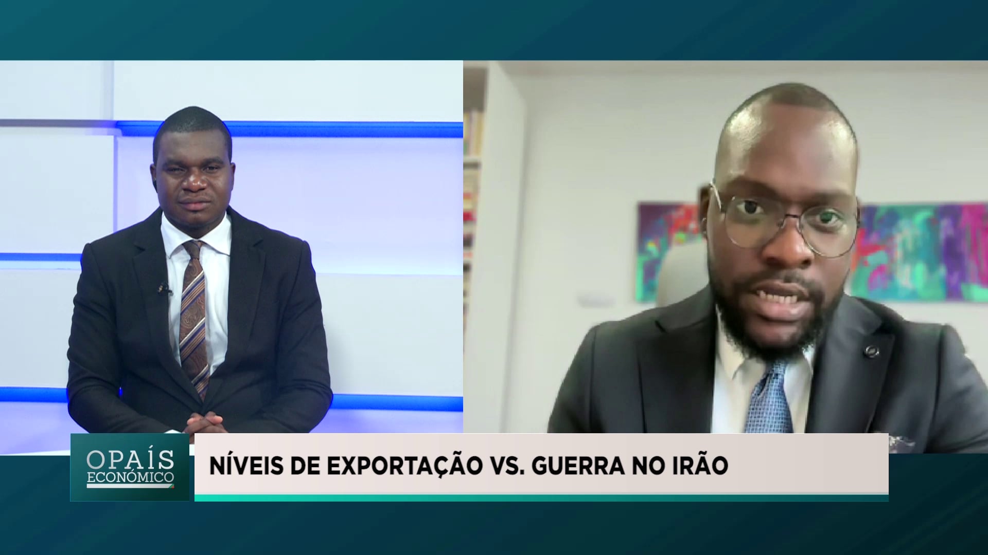 Níveis de exportação vs guerra no Irão