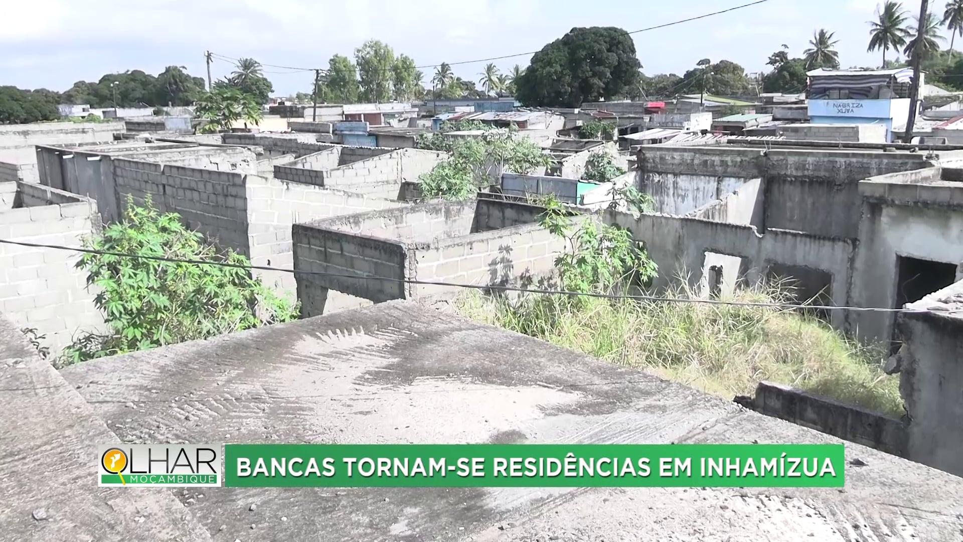Bancas tornam-se residências em Inhamízua