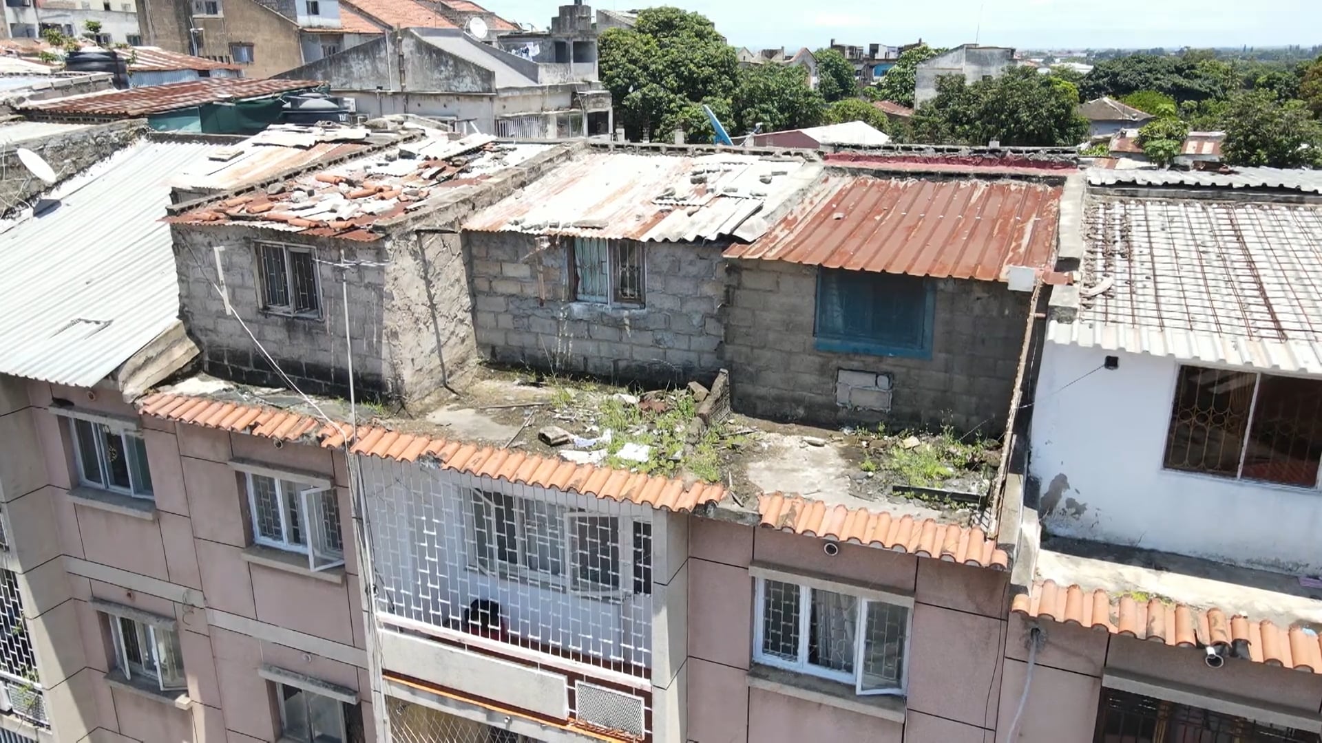 O perigo mora nos terraços