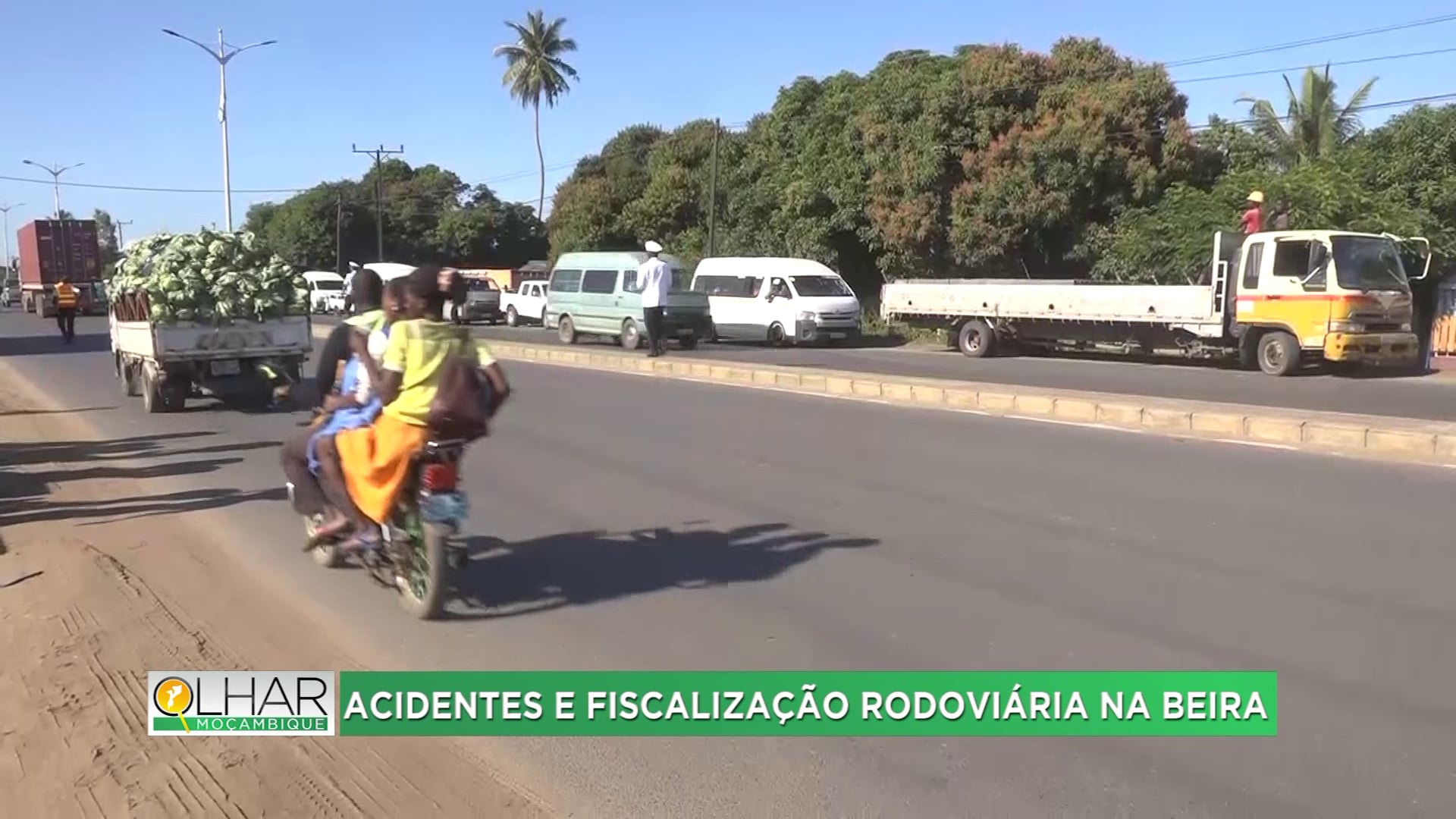 Acidentes e fiscalização rodoviária na Beira