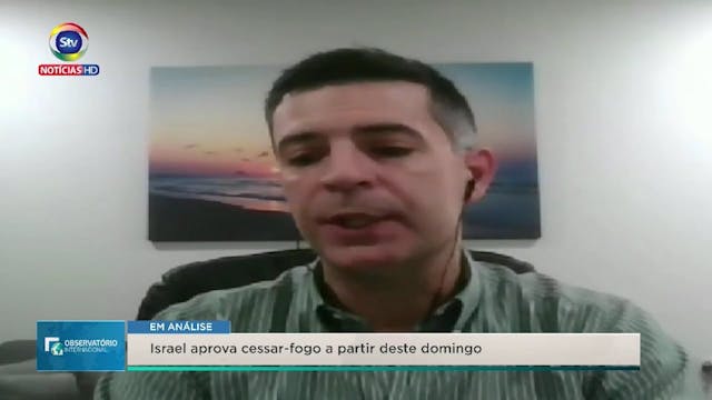 Israel  Aprova Cessa-Fogo a Partir De...