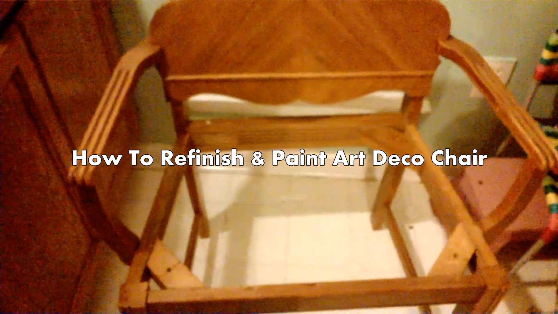 Painting with Suga: S3 E10 Art Deco Vanity Chair