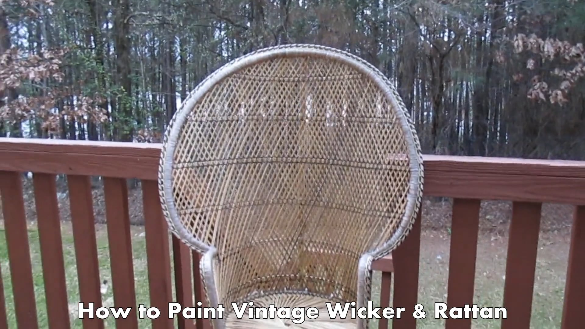 Painting with Suga: Extras Vintage Rattan Peacock Chair Part 1