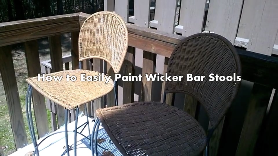 Painting with Suga: S1 E8 How to Easily Paint Wicker Bar Stools