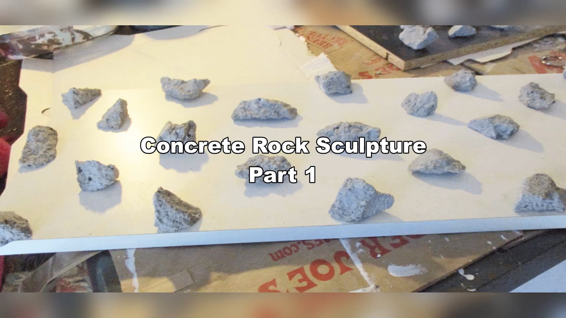 Painting with Suga: Extras Concrete Rock Sculpture