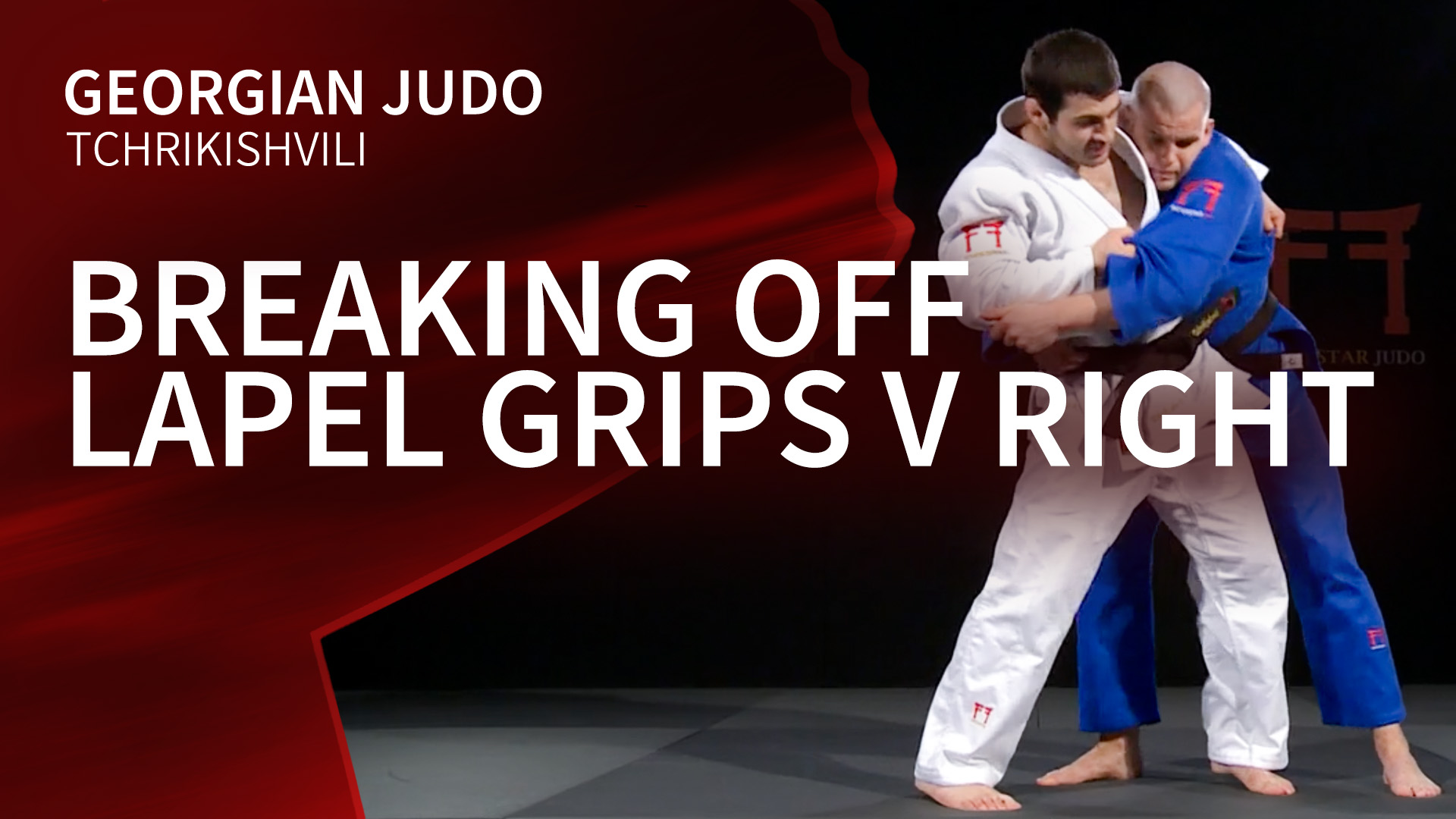 Breaking off lapel grips v Right | Tchrikishvili