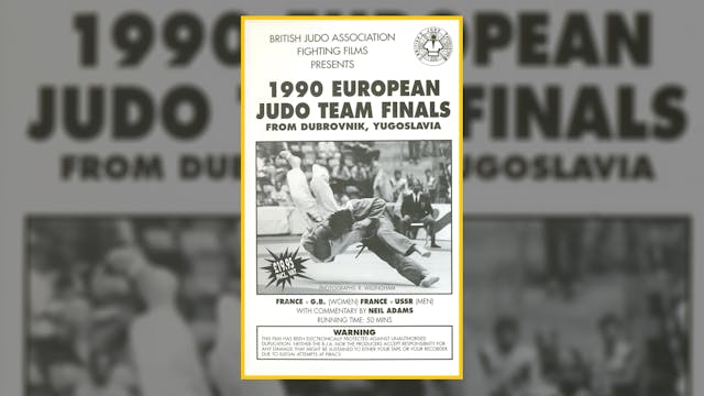 1990 European Judo Team Championships...