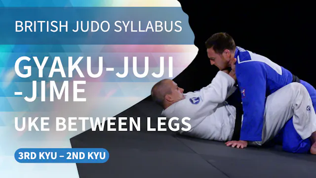 Gyaku-juji-jime - uke between legs