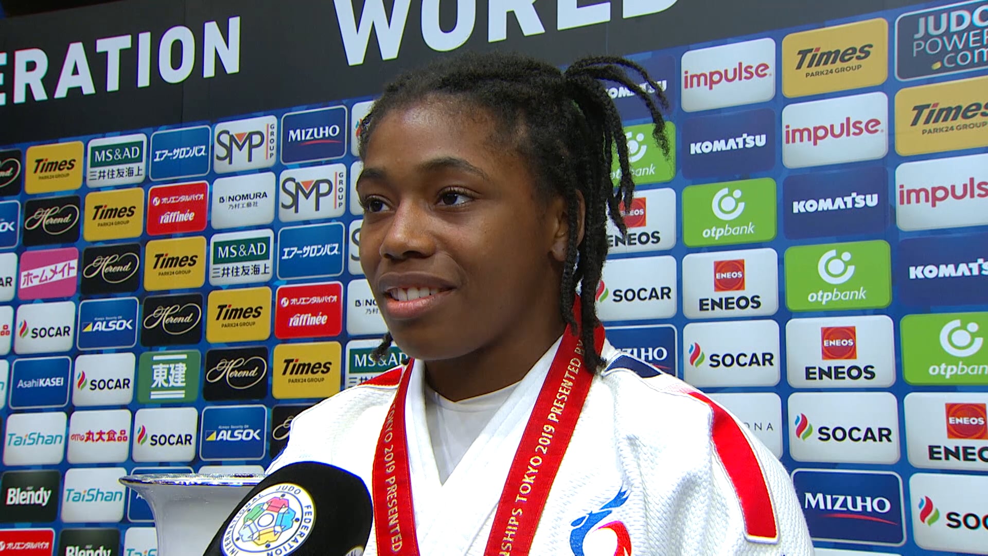 Lucie Decosse at the 2019 Tokyo WC