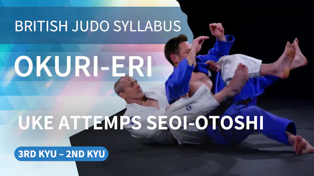 85. Okuri-eri-jime - uke attemps Seoi...