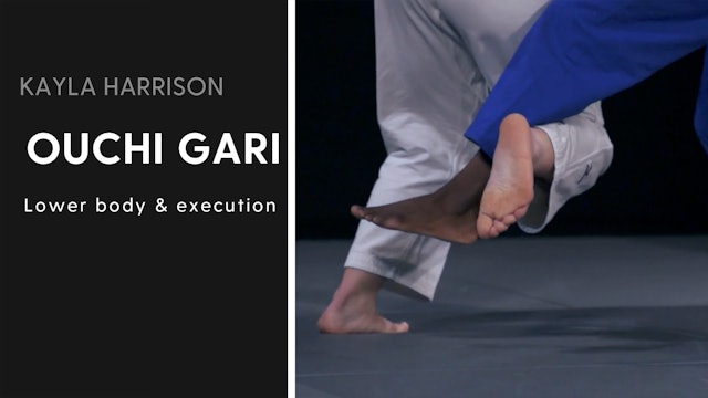 Hopping Ouchi gari - Lower body & execution vs Same | Kayla Harrison
