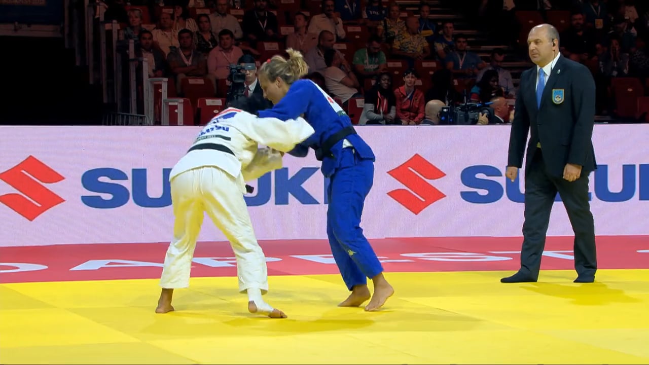 101: Okuri ashi barai - PAN v ITA -52kg