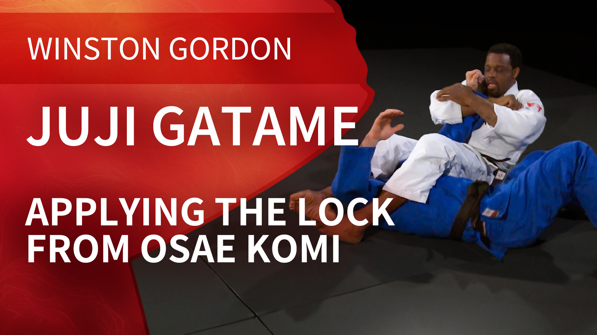 Juji gatame - Applying the lock from Osae komi | Winston Gordon