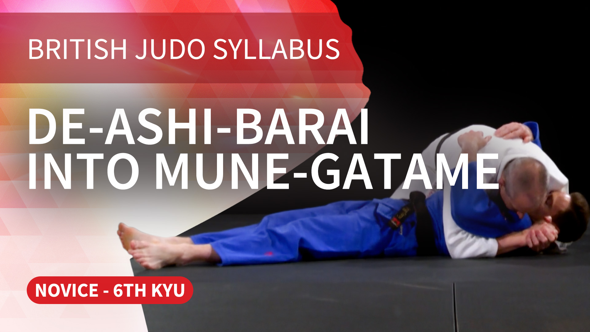 De-ashi-barai into Mune-gatame