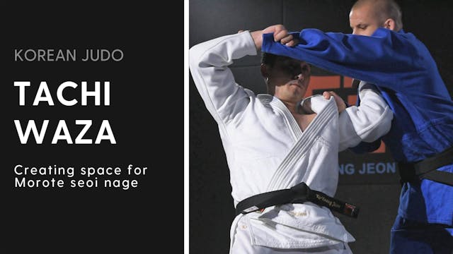 Creating space for Morote seoi nage | Korean Judo