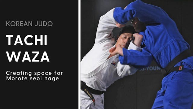 Creating space for Morote seoi nage 2...