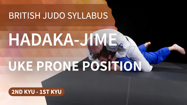 104. Hadaka-jime - uke prone position