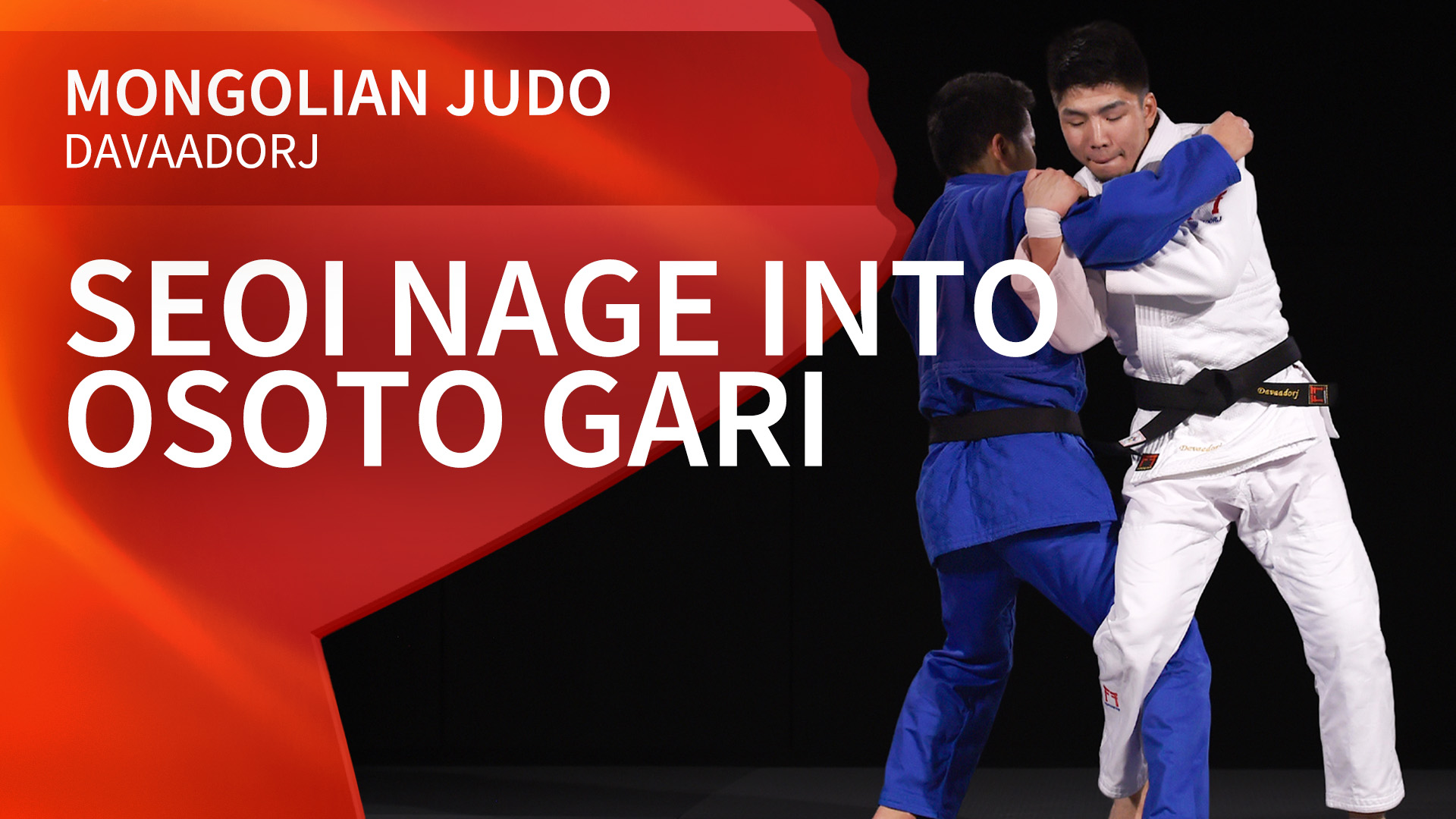 Seoi nage into Osoto gari | Davaadorj