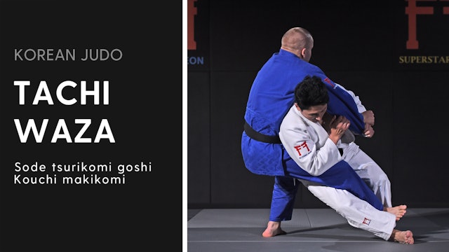 Sode tsurikomi goshi Kouchi makikomi | Korean Judo