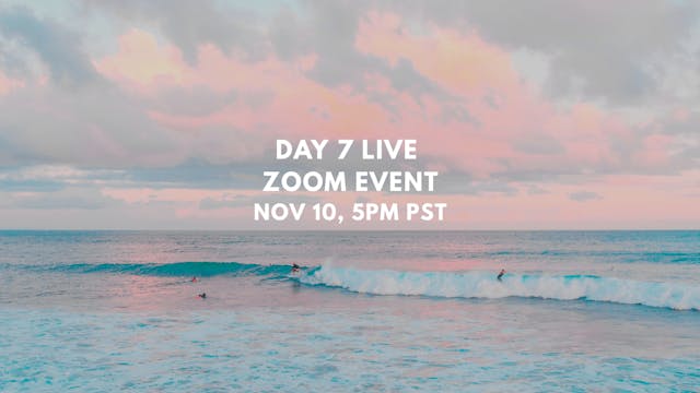 Nov 10: Live Zoom Group Call!