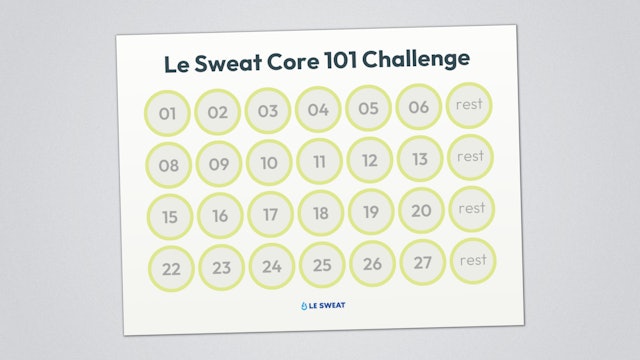 CORE 101 CHALLENGE [CALENDAR]