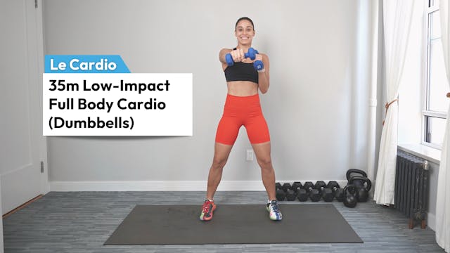 20m Low Impact Cardio DBs NO JUMPING Le Sweat TV