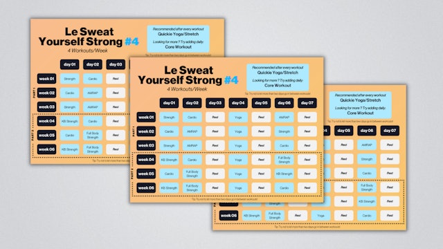 LE SWEAT YOURSELF STRONG #4 CALENDAR