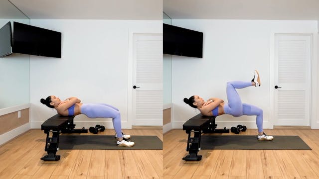SHOULDERS-ELEVATED HIP LIFT [EXERCISE]