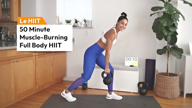 50m MUSCLE-BURNING HIIT (DB/KBs)