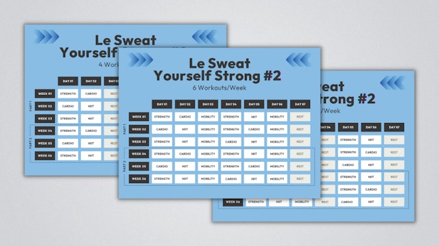 LE SWEAT YOURSELF STRONG #2 CALENDAR