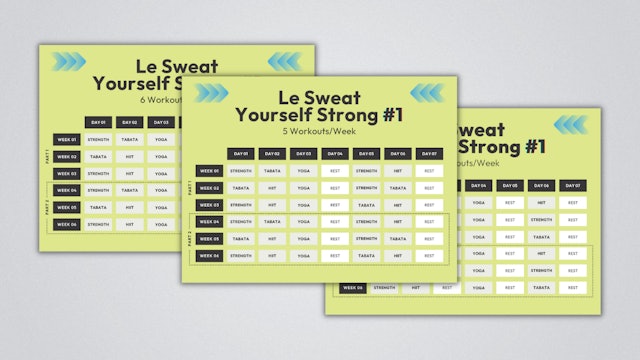 LE SWEAT YOURSELF STRONG #1 CALENDAR