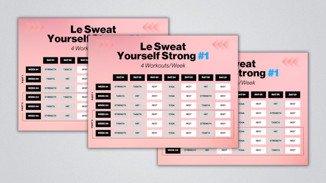 LE SWEAT YOURSELF STRONG #1 CALENDAR