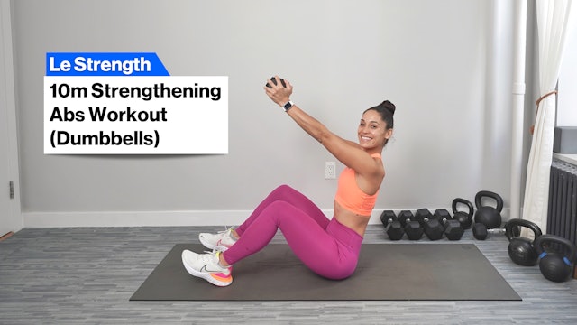 10m STRENGTHENING ABS WORKOUT (DBs)