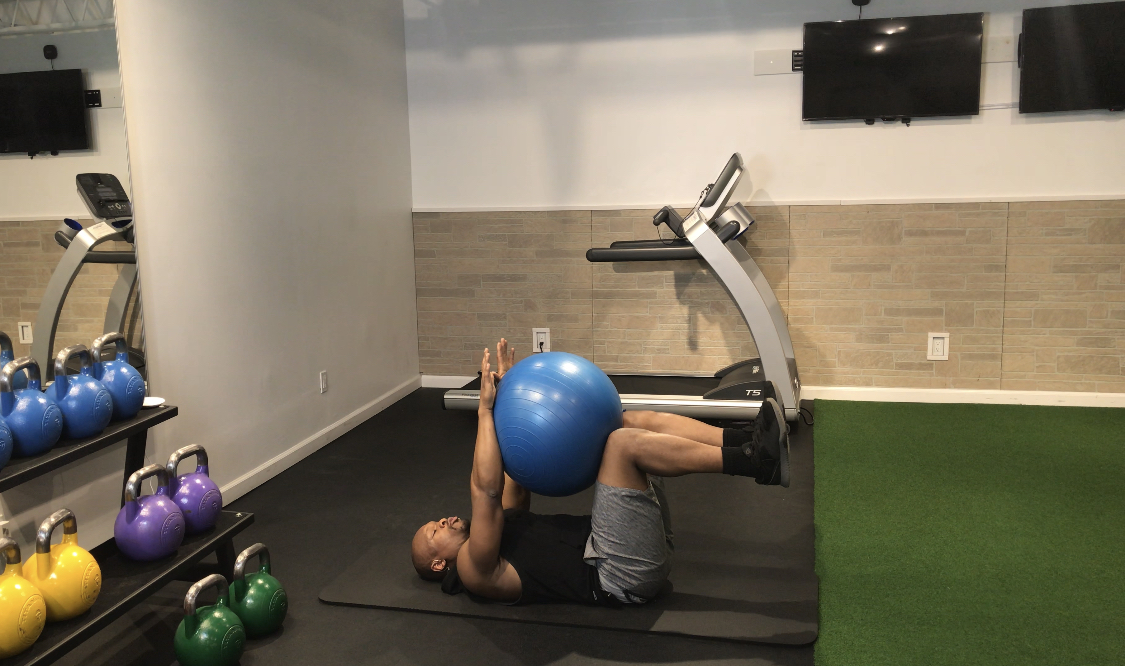 Swiss Ball Core Crusher: Iso Dead Bug Hold