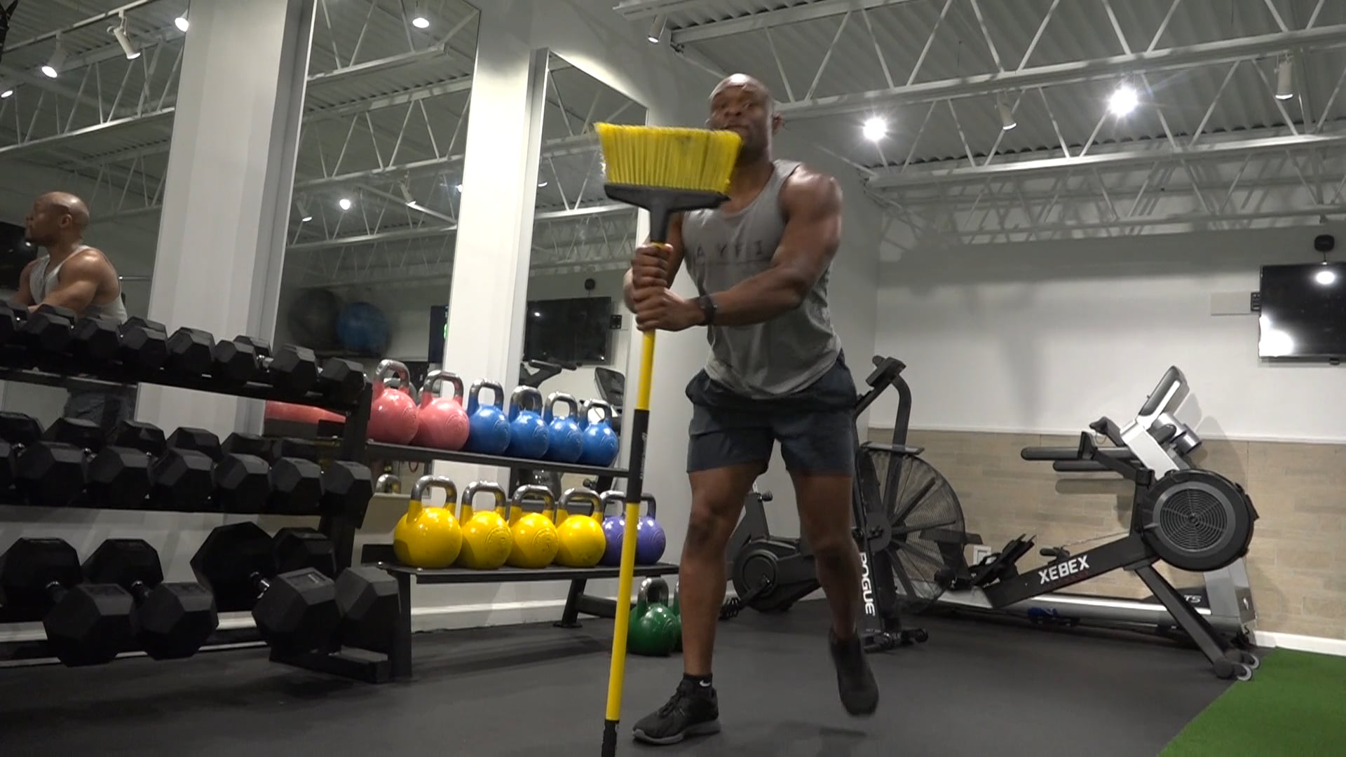 Full Body Broomstick Workout With Justin Jefferson