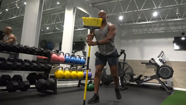 Full Body Broomstick Workout With Jus...