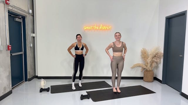 45-minute heavy barre with Aly & Meg