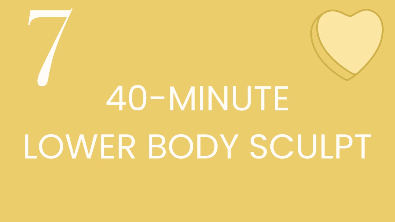 Class 7: 40-minute lower body sculpt with Aly & Meg
