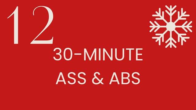 Day 12: 30-minute ass & abs with Aly