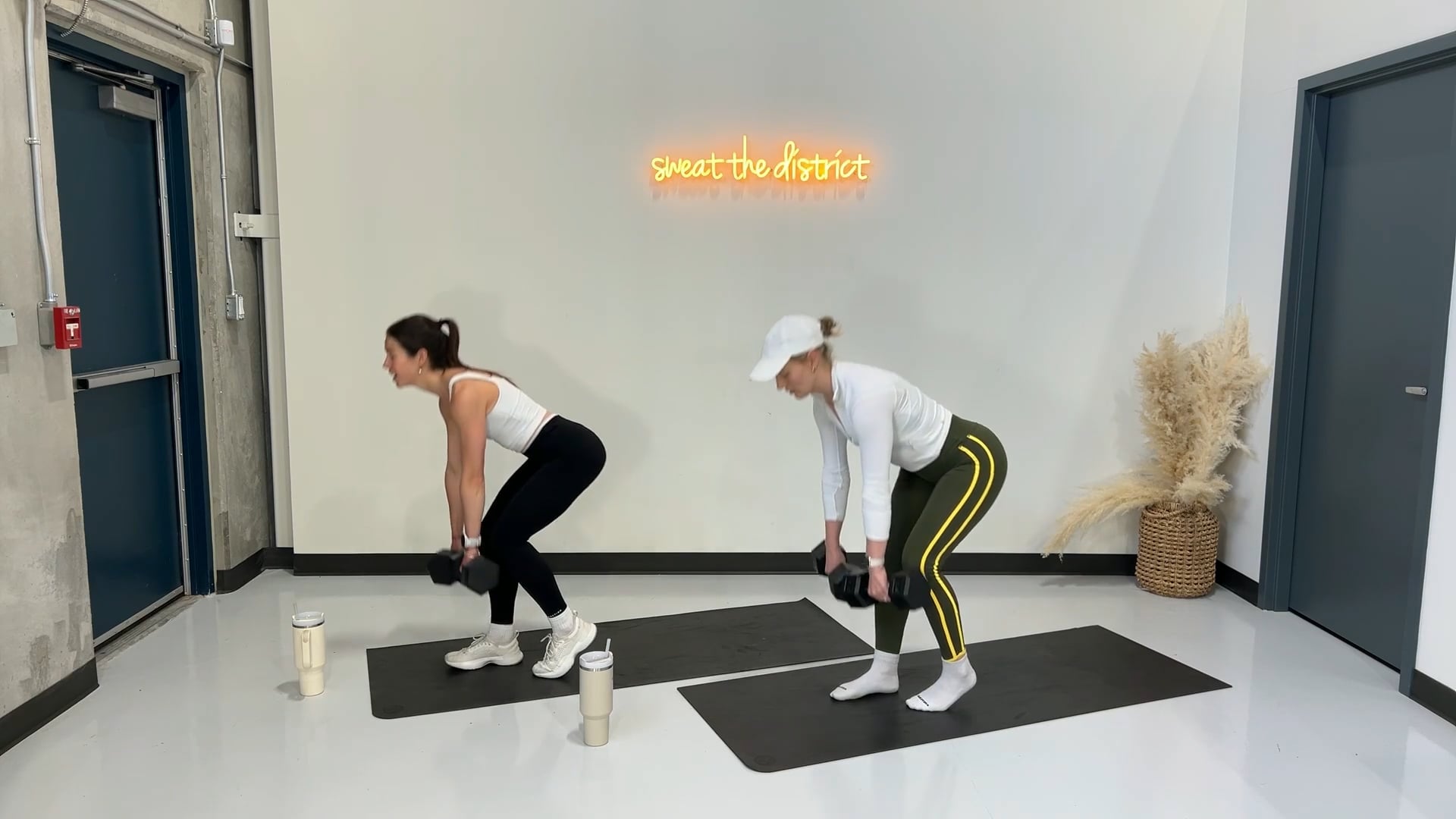 35-minute lower body strength + cardio with Aly & Meg