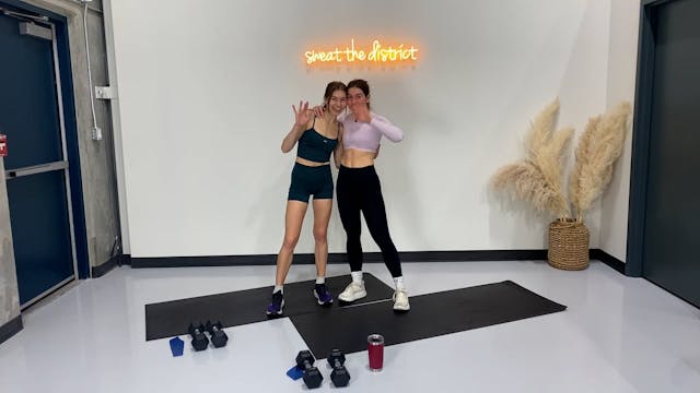 75-minute total sweat with Meg & Sarah