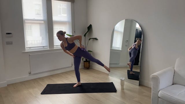 35-minute barre strength with Aly