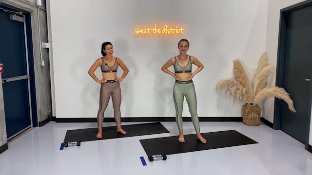 45-minute barre sculpt with Aly & Meg