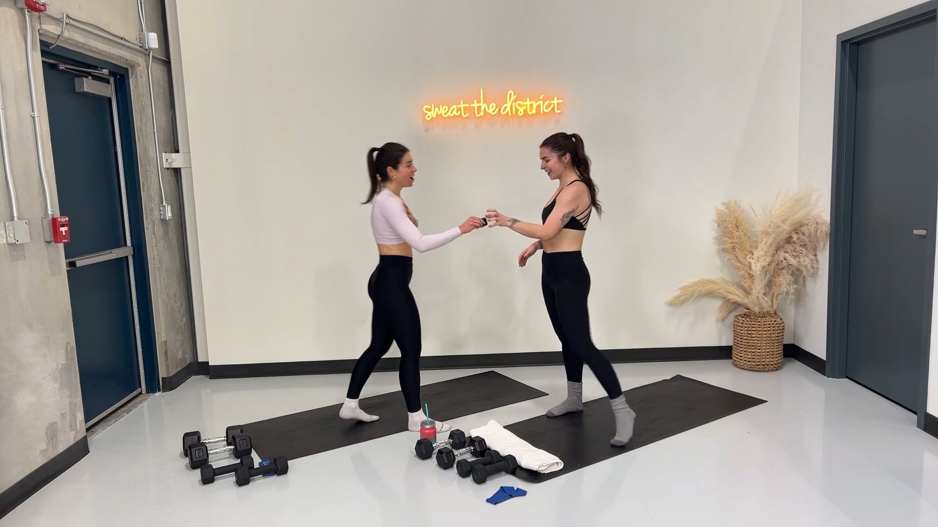 40-minute HIIT x strength yoga with Meg & Kylie