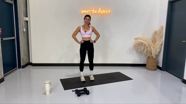 45-minute lower body sweat with Meg