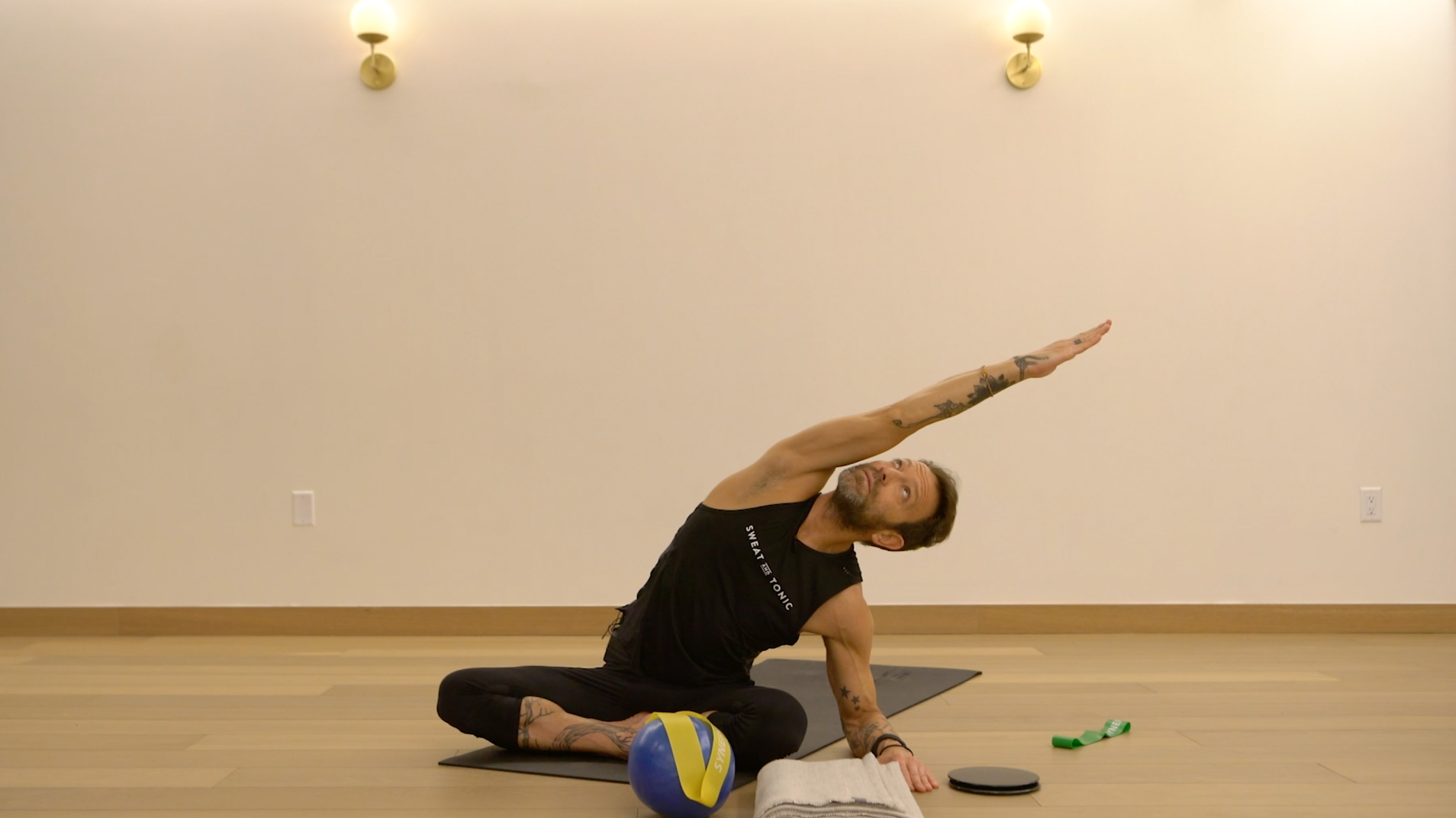 Slay & Stretch with Sheldon: Band, Ball & Blanket