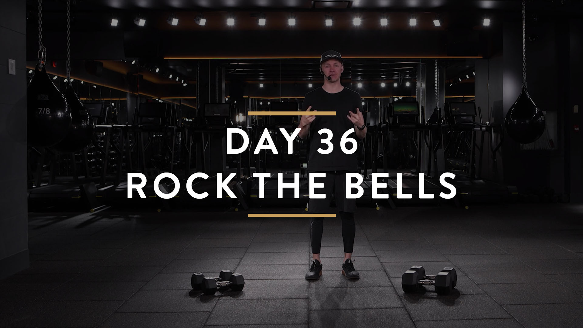 Day 36: Rock The Bells - Full Body HIIT with Dustin 